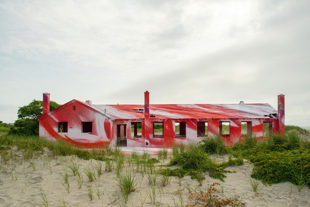 Rockaway! featuring site-specific installation by Katharina Grosse. Image courtesy the artist and MoMA PS1. Photo by Pablo Enriquez. Rockaway! featuring site-specific installation by Katharina Grosse. Image courtesy the artist and MoMA PS1. Photo by Pablo Enriquez.