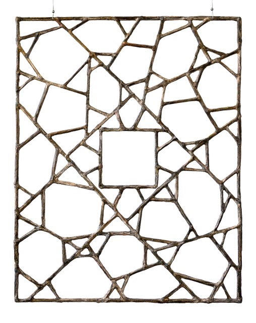Gordon Cheung, ‘Window 97.5 x 74.5 cm’, 2018, Sculpture, Financial Times newspaper, bamboo, Galerie Huit