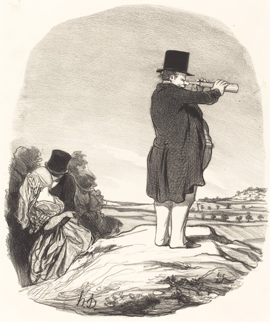 Honoré Daumier, ‘Dis donc ma femme... je ne vois rien!’, 1845, National Gallery of Art, Washington, D.C.