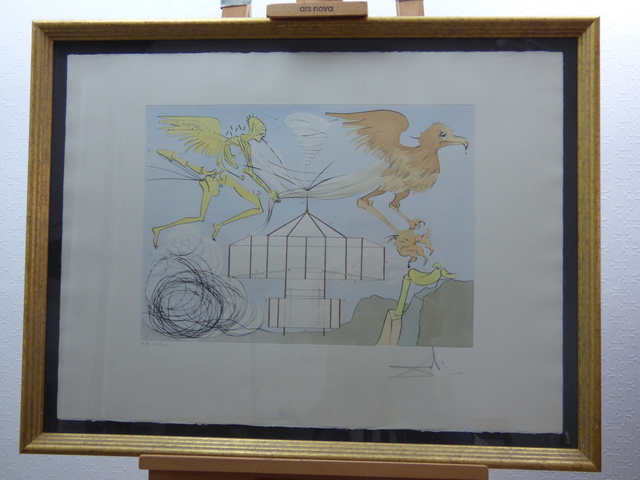 Salvador Dalí, ‘L'Aéroplane (ex: Hommage à Leonardo da Vinci)’, 1975, Print, Paper, Bakerhouse Gallery