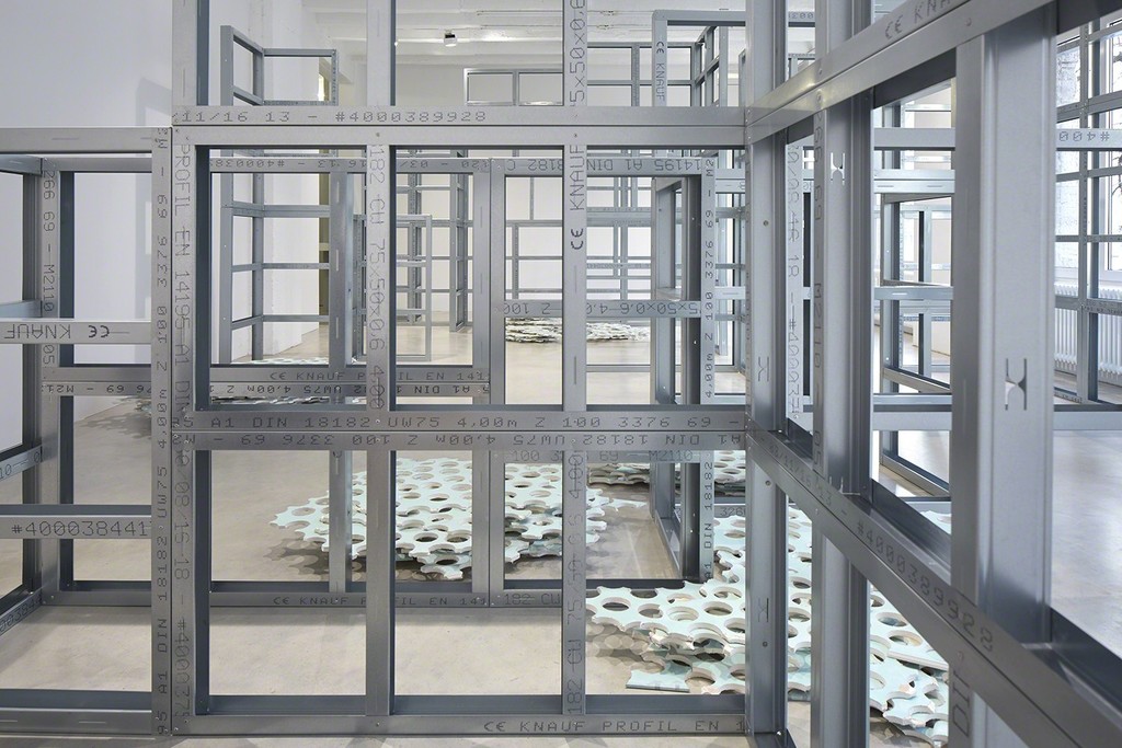 Installation view, Imaginary State, 2016, Metal stud framing, sheetrock Installation view, Imaginary State, 2016, Metal stud framing, sheetrock