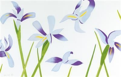 Alex Katz - Blue Flags