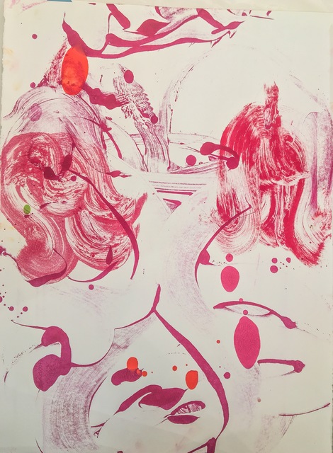 Catherine Howe, ‘Large Tulip’, 2015, Drawing, Collage or other Work on Paper, Ink on Arches Paper, Cross Contemporary Partners