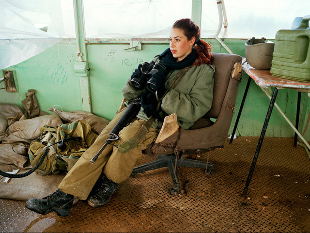 Rachel Papo, ‘Lookout duty at the observation tower’, 2005, Photography, Chromogenic print, ClampArt