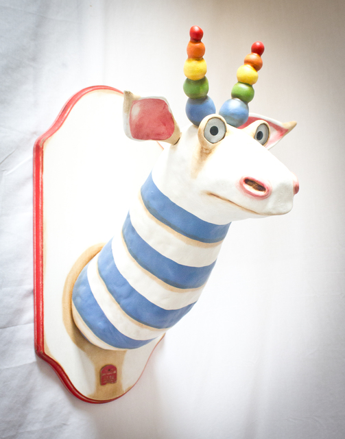 Valency Genis, ‘Auguste Anjou’, 2020, Sculpture, Epoxy clay, wood, wire, glass, acrylic & oil, Haven Gallery