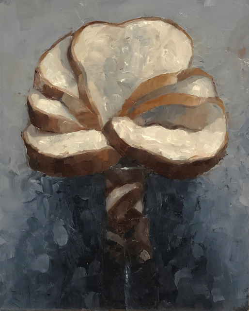 Tom Giesler, ‘Floral 28: Geno’s big white blossum (Wonder Bread)’, 2020, Painting, Oil on panel, McVarish Gallery