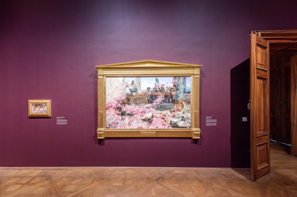 Exhibition view Lawrence Alma-Tadema – Decadence & Antiquity, Photo: © Belvedere, Vienna, 2017 Exhibition view Lawrence Alma-Tadema – Decadence & Antiquity, Photo: © Belvedere, Vienna, 2017