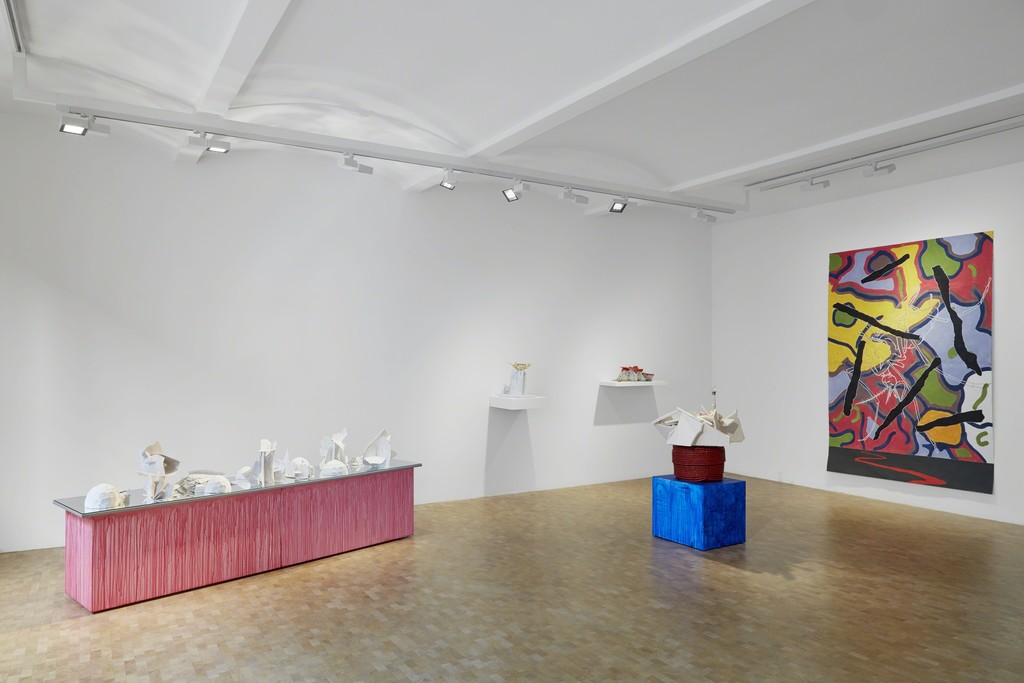 Installation view, Bill Woodrow, Fata Morgana, Crocker Land and the odd Superior Mirage, solo exhibition, Pippy Houldsworth Gallery, London (2017) Installation view, Bill Woodrow, Fata Morgana, Crocker Land and the odd Superior Mirage, solo exhibition, Pippy Houldsworth Gallery, London (2017)