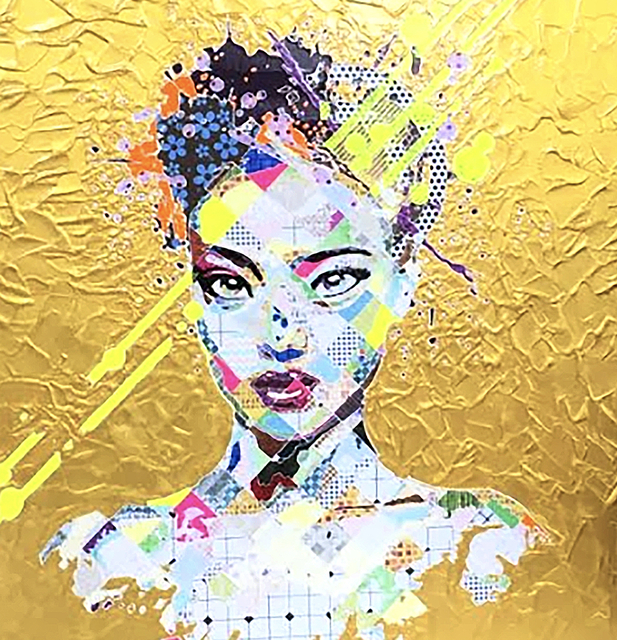 Pınar DU PRE, ‘Cheela in Gold’, 2016, Painting, Mixed Media, FREMIN GALLERY