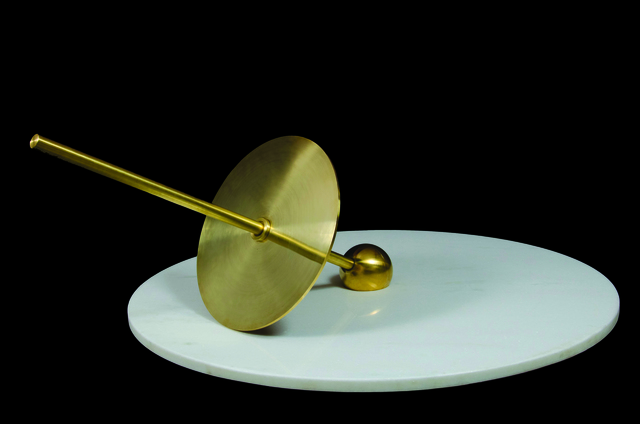 Anna Paola Protasio, ‘Marking Time’, 2013, Mixed Media, White marble and brass, Nohra Haime Gallery