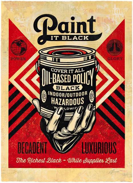 Shepard Fairey (OBEY), ‘Paint it Black (Hand), HPM’, 2015, Pace Prints