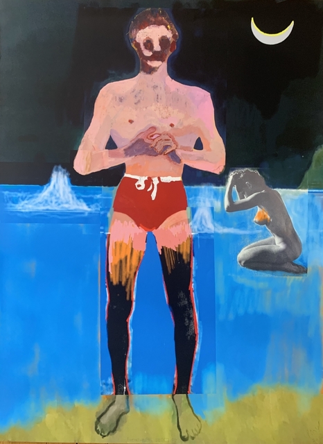 Peter Doig, ‘Bather for Secession’, 2020, Print, Digital pigment print onto Somerset Radiant White Velvet 330gsm, Lougher Contemporary