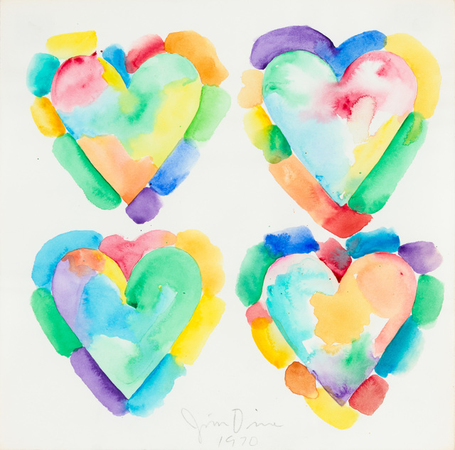 Jim Dine Four Hearts 1970 Artsy