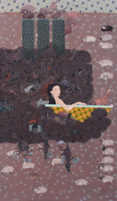 Uuriintuya Dagvasambuu, ‘Bathroom’, 2020, Painting, Acrylic on canvas, Sapar Contemporary
