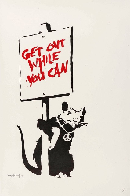 Banksy, ‘Get Out While You Can’, 2004, Maddox Gallery Gallery Auction