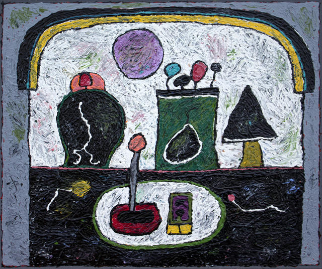 Alden Mason, ‘Head with Green Vase’, 1995, Foster/White Gallery