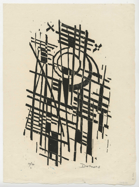 Werner Drewes, ‘Tree Pattern’, 1961, Print, Woodcut, Childs Gallery