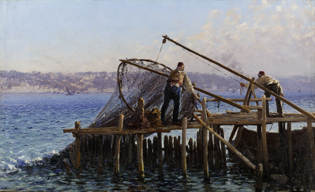 Fishermen Bringing in the Catch