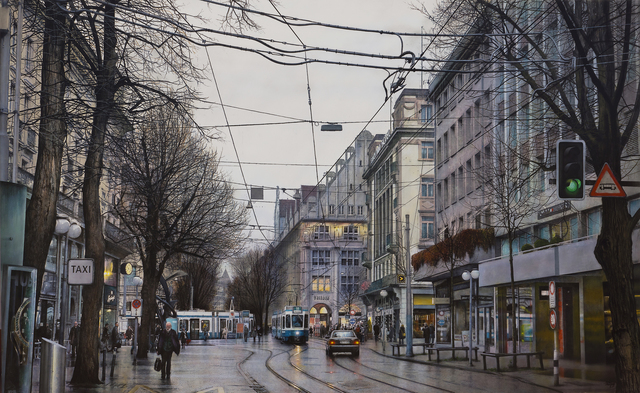 Andres Castellanos, ‘Bahmhofstrasse’, Plus One Gallery
