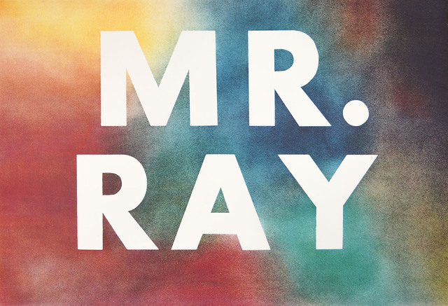 Ed Ruscha, ‘MR. RAY’, 1975, Drawing, Collage or other Work on Paper, Lithograph on paper, Galleria Ferrari