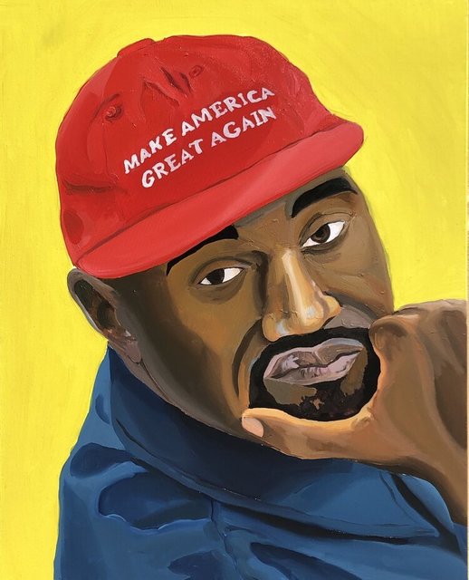 Gala Knorr, ‘Alternative Facts I’, 2019, Painting, Oil and sharpie on canvas, PABLO´S BIRTHDAY