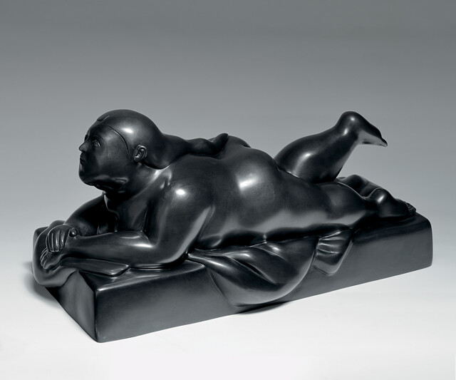 Woman Lying on Her Stomach — Fernando Botero (2006)