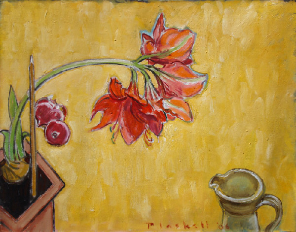 Joseph Plaskett, ‘Red Amaryllis & Red Onion’, Bau-Xi Gallery