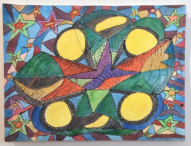 Richard Barnet, ‘The Star of Bethlehem’, 2019, Drawing, Collage or other Work on Paper, Watercolor, 440 Gallery