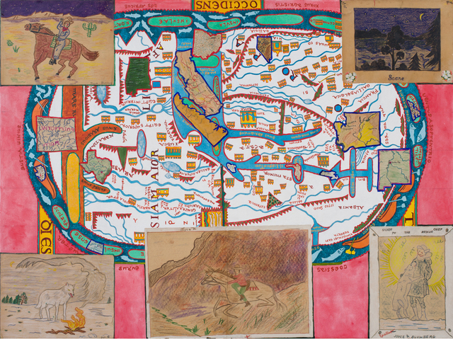 Joyce Kozloff, ‘Red States, Blue States’, 2017, DC Moore Gallery
