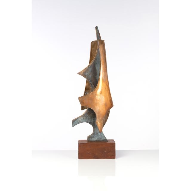 Fred Brouard, ‘Voyageur Sculpture’, circa 1974, Design/Decorative Art, Bronze poli et acajou, PIASA