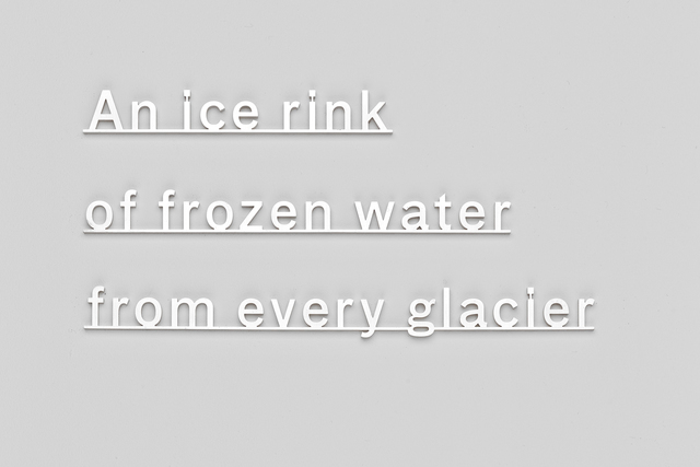 Katie Paterson, ‘Ideas (An ice rink of frozen water from every glacier)’, 2014, Mixed Media, Microwaterjet-cut Sterling silver, Parafin