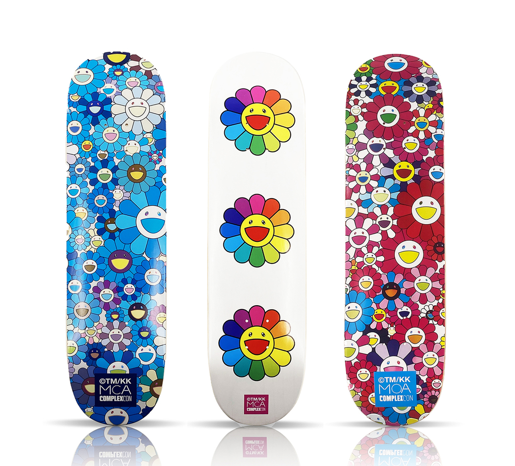 お花村上隆x ComplexCon Flower  skateboard Deck