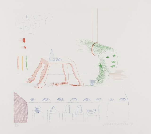 David Hockney, ‘A Moving Still Life (from The Blue Guitar) (M.C.A. Tokyo 195)’, 1976-77, Forum Auctions