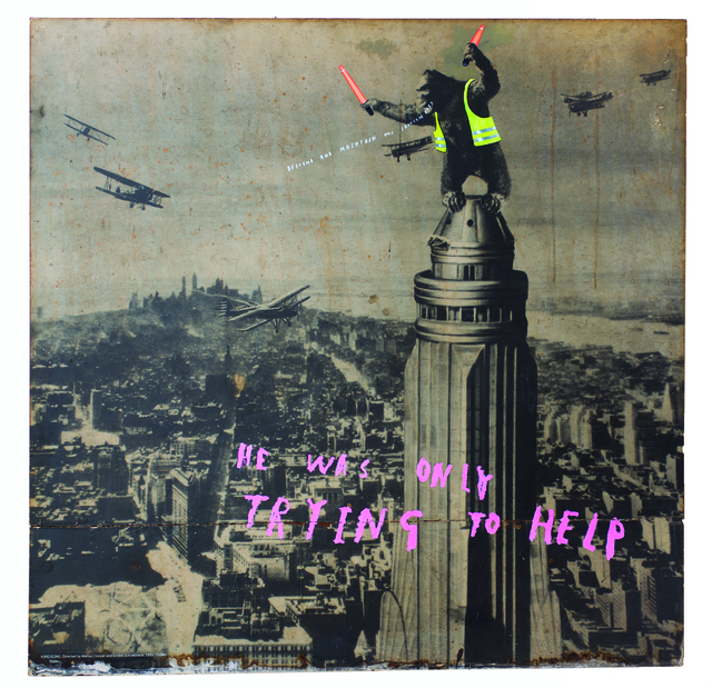 Oliver Jeffers, ‘He Was Only Trying to Help’, 2017, Lazinc