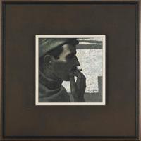 Portrait of a man smoking