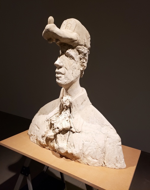 Samuel A Jernigan, ‘big a, little a’, 2019, Sculpture, Unfired clay, MDF, prefab step ladders, Open Mind Art Space