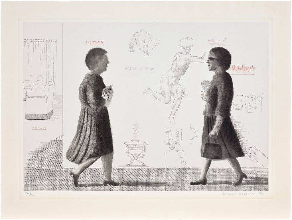 David Hockney - Homage to Michelangelo, from Omaggio a Michelangelo (S.A.C. 173, M.C.A.T. 162)