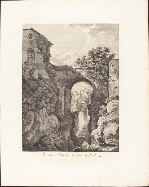 Albert Christoph Dies, ‘Cascata e Ponte di San Rocco a Tivoli’, 1795, National Gallery of Art, Washington, D.C.