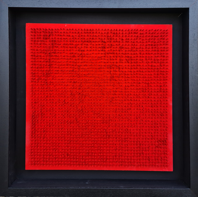 Bernard Aubertin, ‘tableau clous’, 1970, Painting, Acrilic on wood, Galleria d'Arte Martinelli