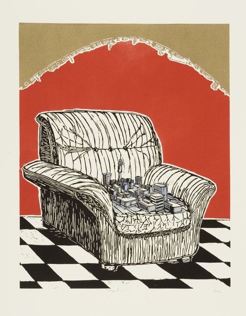 Senzo Shabangu, ‘Comfort’, 2011, Print, Linocut, David Krut Projects