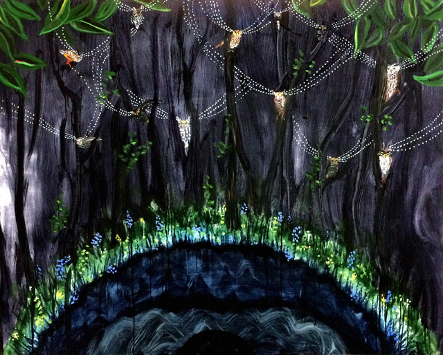 Mary Devincentis, ‘Night Forest’, 2017, Painting, Oil on canvas, Park Place Gallery