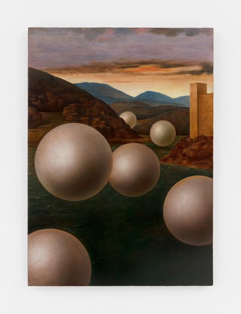 Laurent Grasso, ‘Studies into the past’, Painting, Oil on wood, Perrotin