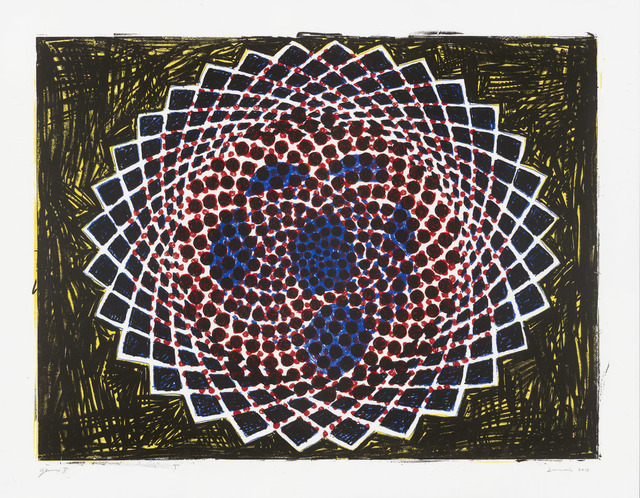 Terry Winters, ‘Clocks and Clouds/2’, 2013, Print, 6 color lithograph, Gemini G.E.L.