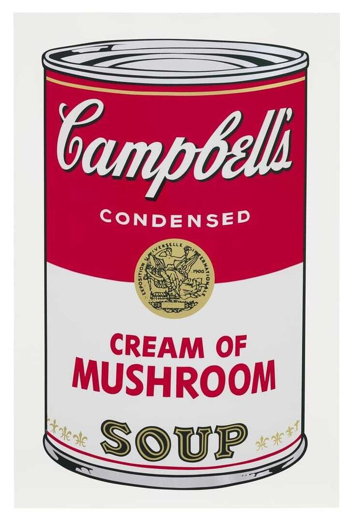 Andy Warhol - Cream of Mushroom, from Campbell's Soup I