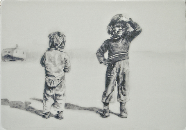 Hung Liu 刘虹, ‘Companions I 1/3’, Print, Mixed media and resin on panel, Gail Severn Gallery