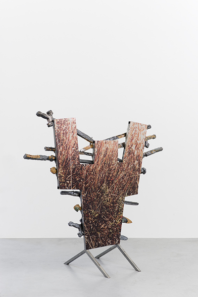 Veronica Brovall, ‘I´m your man’, 2015, Sculpture, Glazed ceramic, powder coated steel, digital print on aluminium, screws, Hopstreet