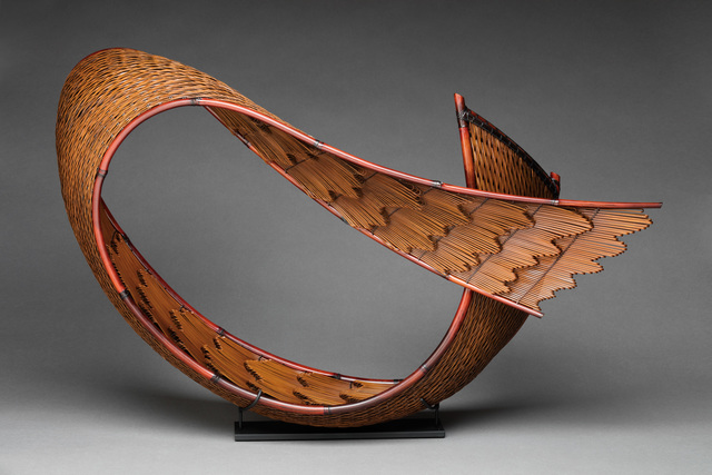 Honma Hideaki, ‘Flowing Pattern B’, 2018, Sculpture, Madake, Nemagari, and Rattan, TAI Modern