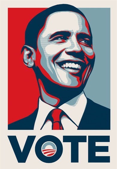 Shepard Fairey (OBEY), ‘Barack Obama VOTE’, 2008, Rudolf Budja Gallery