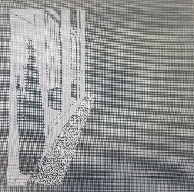 Elizabeth Ferrill, ‘Illusion #8’, 2018, Print, Rubylith screen print on wire mesh, Michael Warren Contemporary