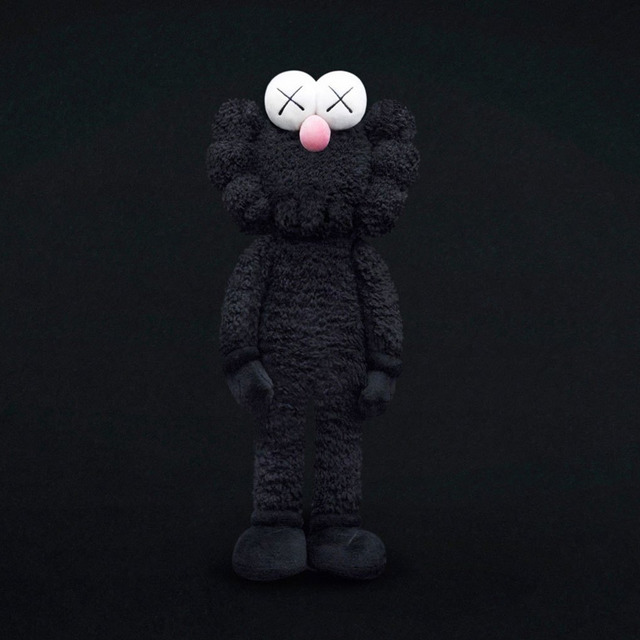 KAWS, ‘BFF Plush (Black)’, 2016, Sculpture, Plush, Lucky Cat Gallery